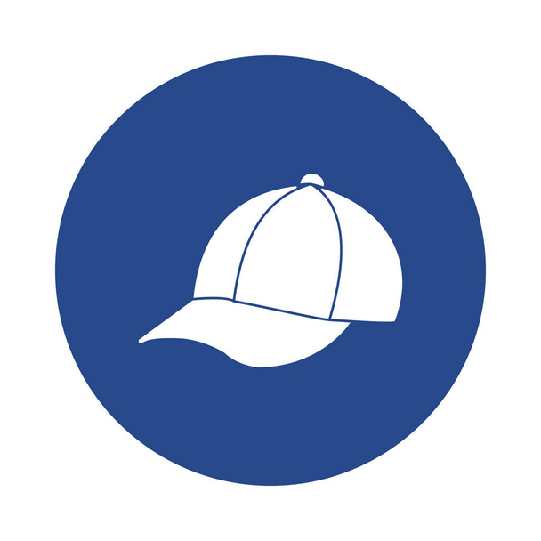 Baseball sapka Vector ikon, amely könnyen módosítható vagy szerkeszthető - Vektor, kép