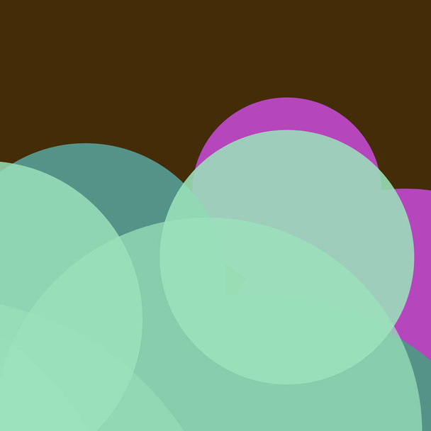 Винтажные пятнистые плоские формы красочный фон абстрактные простые круги пузырь бизнес-дизайн - Фото, изображение