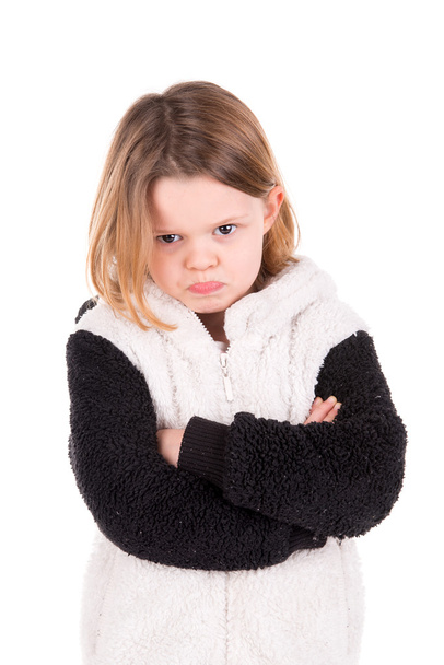 Angry young girl - Zdjęcie, obraz