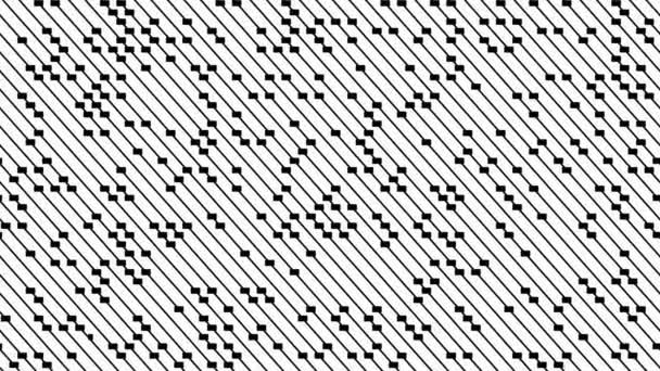 Fond de mouvement avec lignes obliques et rectangles noirs - Séquence, vidéo