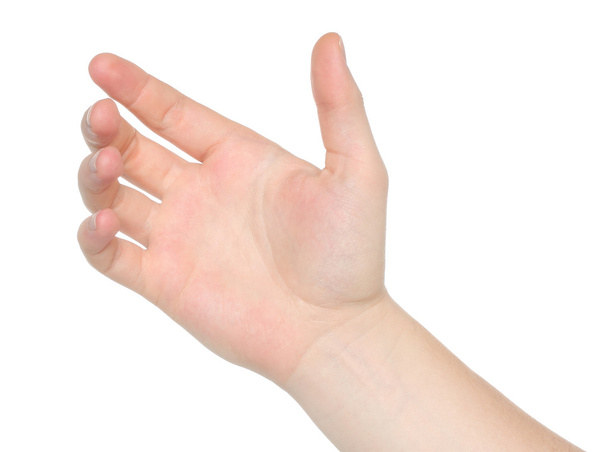 Man hand holds virtual card - Fotografie, Obrázek