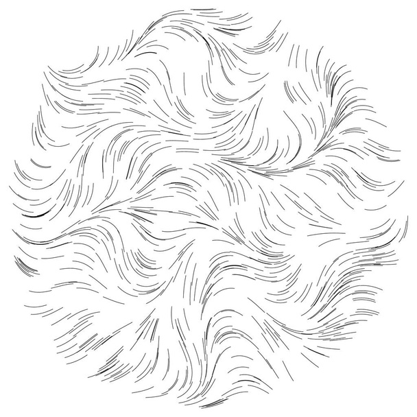 Abstract render of random wavy lines, vector design element - Vector, Image