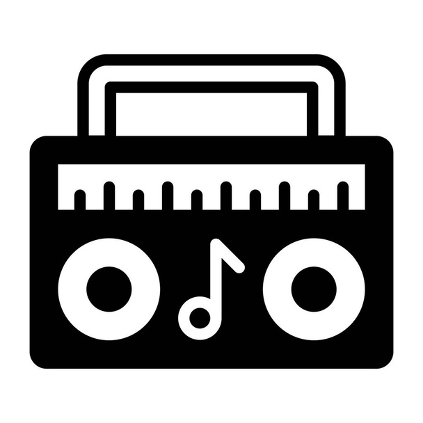 Піктограма програвача Cassette, бумбокс для веб- та мобільних додатків
 - Вектор, зображення