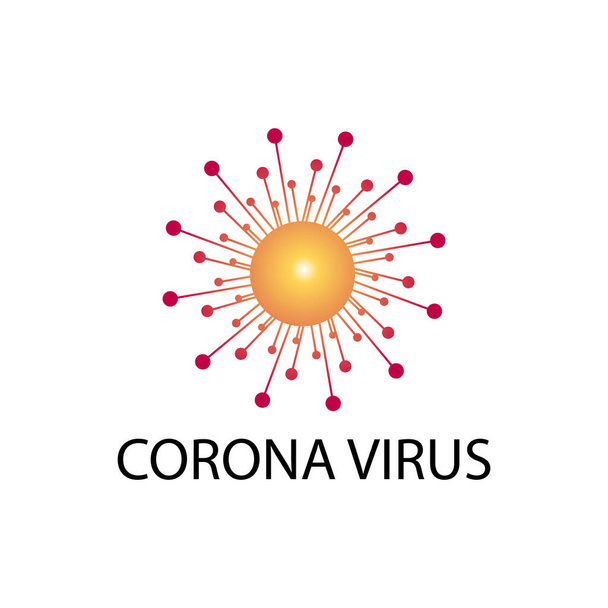 Corona virus background, deadly virus, dangerous disease. - Vektör, Görsel