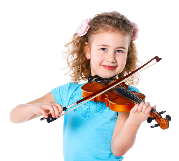 Little violinist - Foto, afbeelding