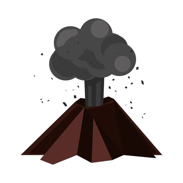 Извержение вулкана - Вектор,изображение