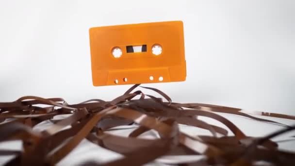 Stop motion of a cassette tape - Footage, Video