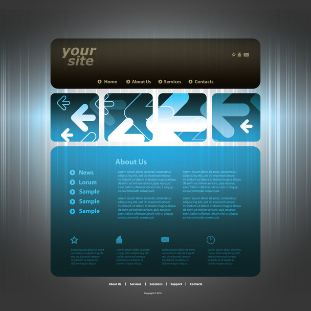 Вектор дизайну абстрактного бізнес-сайту
 - Вектор, зображення