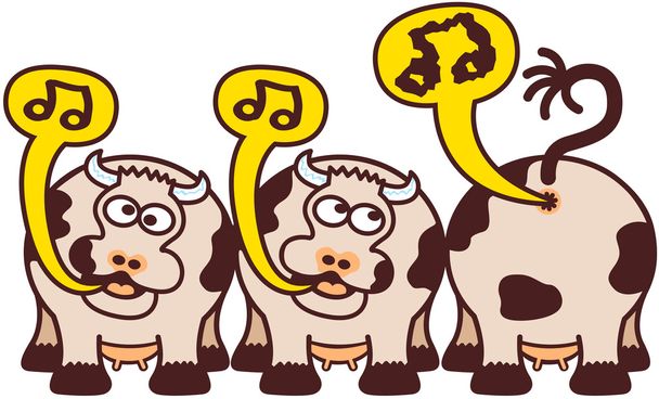 Les vaches chantent et pètent
 - Vecteur, image