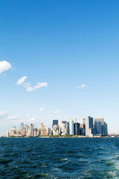 Panorama da cidade de Nova York com arranha-céus altos
 - Foto, Imagem