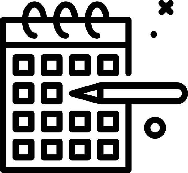 icône du calendrier, illustration vectorielle - Vecteur, image