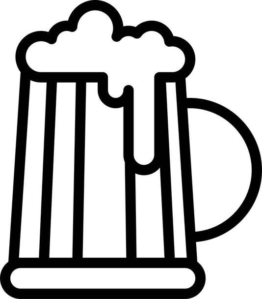 Bier. Web-Symbol einfache Illustration - Vektor, Bild