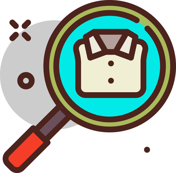 magnifying glass with a blue background - Vector, Image