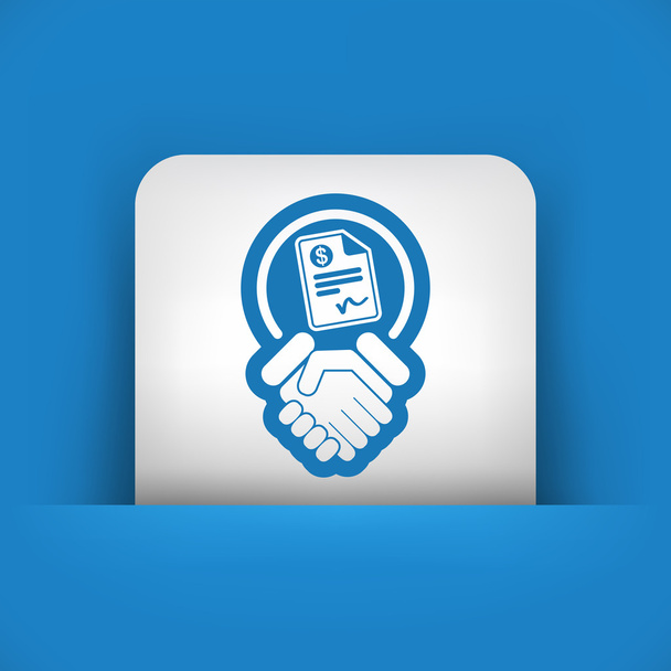 Conciliation payment icon - Vector, Image