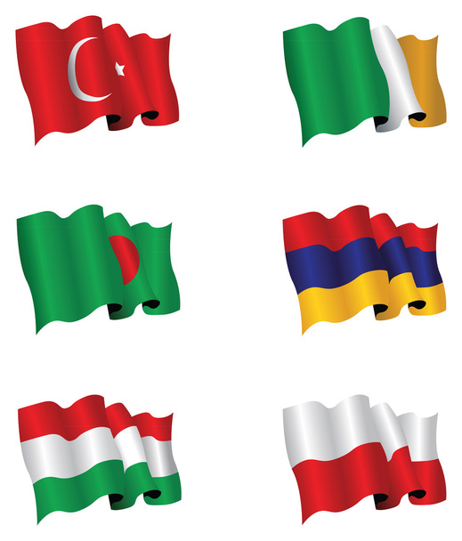Set of flags - Foto, Bild