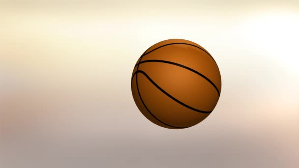 Animacja piłki do koszykówki do wielofunkcyjnego użytku - Materiał filmowy, wideo