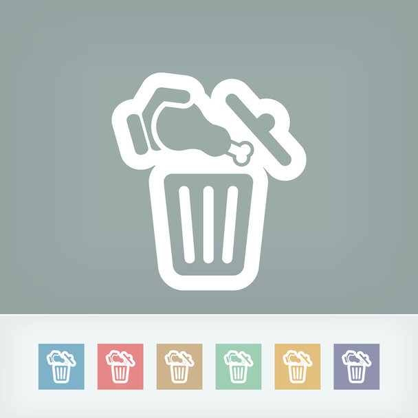 Icône poubelle alimentaire
 - Vecteur, image