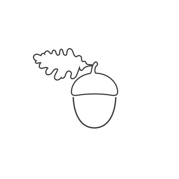 Icona della linea delle ghiande. segno del simbolo vettoriale - Vettoriali, immagini