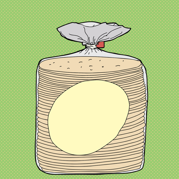 Kukorica tortilla - Vektor, kép