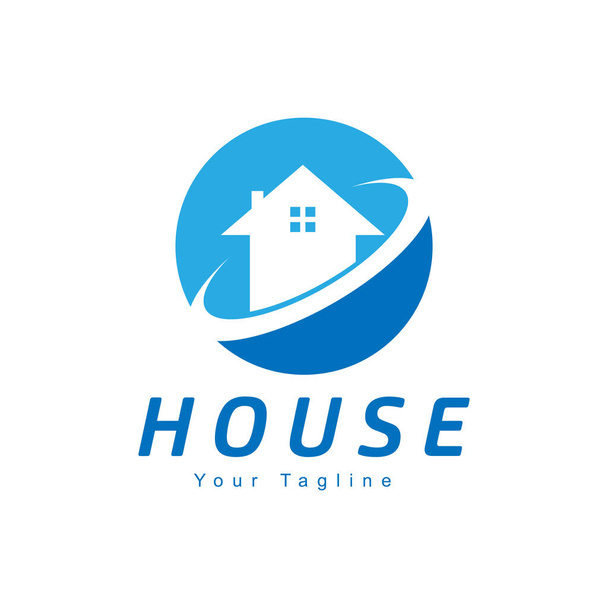 Home Logo Modello di progettazione grafica Illustrazione isolata vettoriale - Vettoriali, immagini