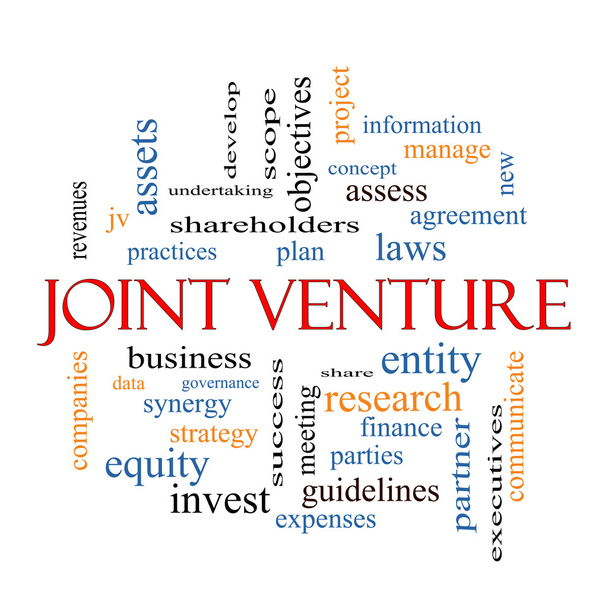 Joint Venture Word Cloud-Konzept - Foto, Bild