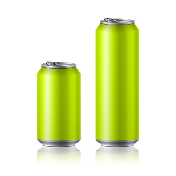drink foods cola beer aluminum - Vector, Imagen