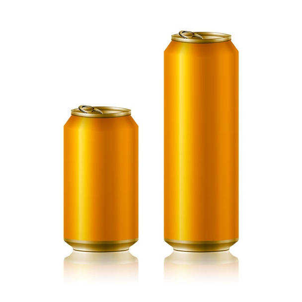 ποτό τύπου κόλα τρόφιμα μπύρας αλουμινίου - Διάνυσμα, εικόνα