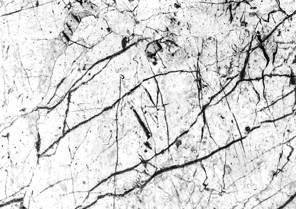 Мраморная белая роскошная плитка с абстрактным черным рисунком трещин гранж стены текстуры фона. - Фото, изображение