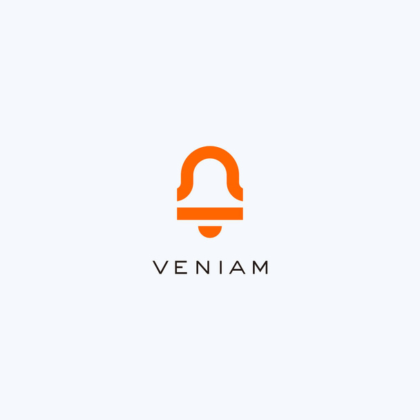 Plantilla de diseño de logotipo de campana abstracta moderna - Vector, Imagen