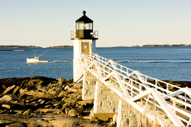 Latarnia morska Marshall Point, Maine, USA - Zdjęcie, obraz