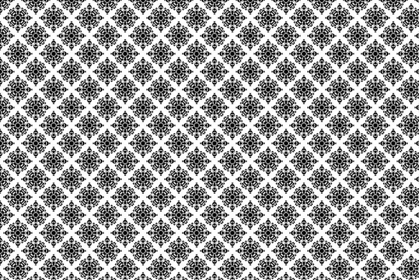 Naadloos zwart met wit patroon. Stoffen Achtergrond Ontwerp Textuur. - Foto, afbeelding