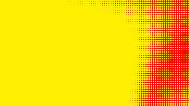 Точки наполовину оранжево-желтый цветовой узор градиентной текстуры с технологическим цифровым фоном. Точки поп-арт комиксы с летним фоном. - Фото, изображение