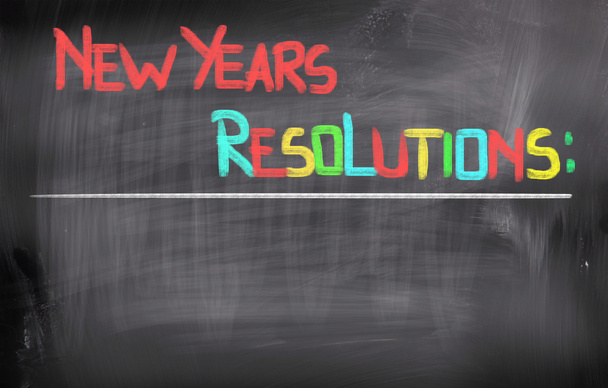 nieuwe jaar resoluties concept - Foto, afbeelding