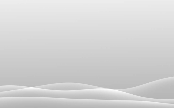 Bílá šedá křivka vlna čára abstraktní pozadí. - Fotografie, Obrázek
