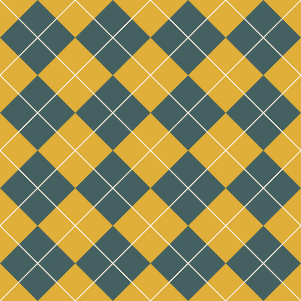 Argyll. Seamless pattern with squares and lines of trending colors. For printing on fabrics, textiles, paper, decor in the interior, design.  - Photo, Image