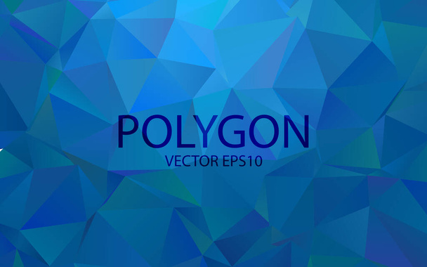 Polygon Abstract Backgrounds (en inglés). azul Banner vectorial de color. Ilustración vectorial eps10. - Vector, imagen