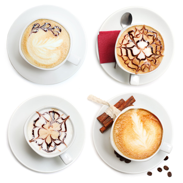 šálek kávy, cappuccina sada - Fotografie, Obrázek