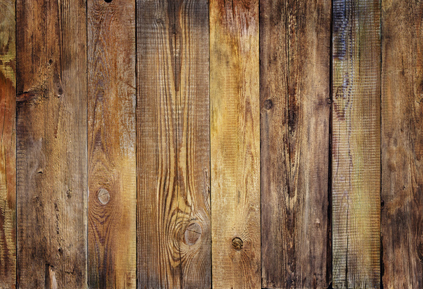 ウッド テクスチャ板粒背景、木製の机や床、古いストライプ木材ボード - 写真・画像