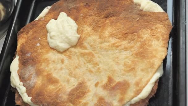 The white pudding on top of the pie - Filmmaterial, Video