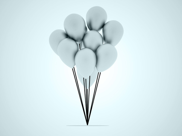 Blue balloons concept  - Zdjęcie, obraz