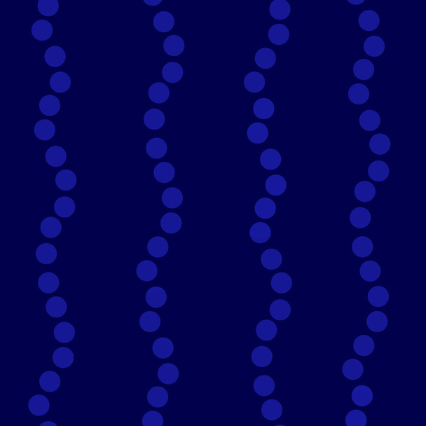 blaue wellige, ungleichmäßige Streifen vertikaler Punkte auf blauem Hintergrund. nahtlose Muster hohe Auflösung Datei.  - Foto, Bild