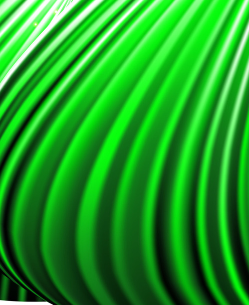 background of green luminous rays. - Vector, Image