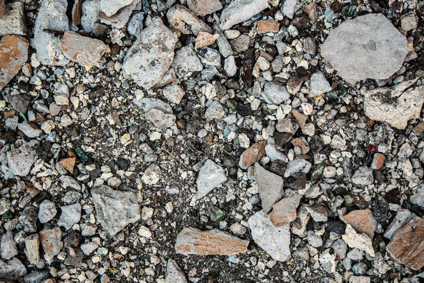 textura de uma parede de pedra com fendas e grandes pedras - Foto, Imagem