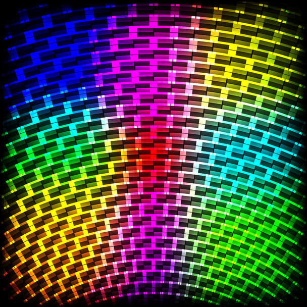 abstraktes Spektrum dunkler Hintergrund mit farbigen Funkeln. - Vektor, Bild