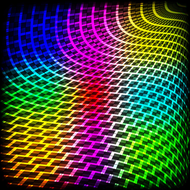 Abstract spectrum dark background with colored sparkles. - Vector, Image