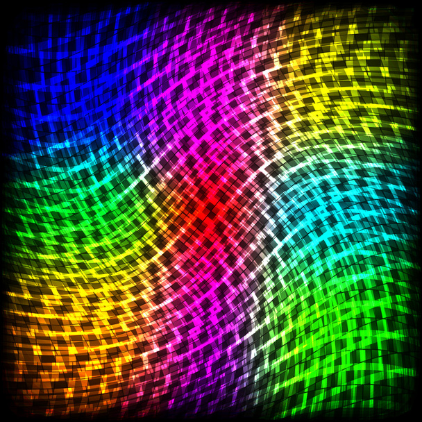 abstraktes Spektrum dunkler Hintergrund mit farbigen Funkeln. - Vektor, Bild