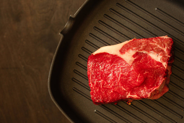 raw steak for grill close up  - Foto, Bild