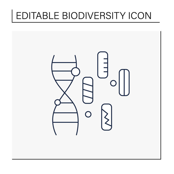 Εικόνα γραμμής γενετικής ποικιλότητας - Διάνυσμα, εικόνα