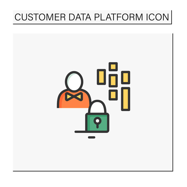 Egyéni adatszín ikon - Vektor, kép