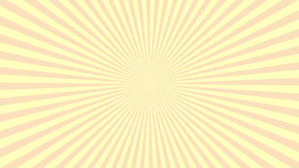 animatie van zonnestralen in pastelkleuren in een cirkel - Video